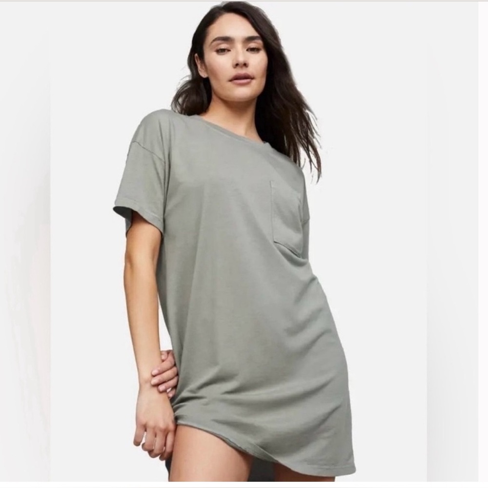 MATE the Label Tencel Sleep Tee Dress Sage